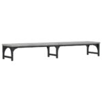 vidaXL Stojan na monitor sivý sonoma 105x23x15,5 cm kompozitné drevo – Obrázok 6