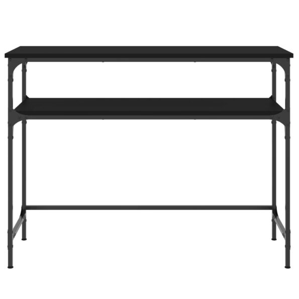 vidaXL Konzolový stolík čierny 100x35,5x75 cm kompozitné drevo – Obrázok 4