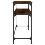 vidaXL Konzolový stolík dymový dub 100x35,5x75 cm kompozitné drevo – Obrázok 5