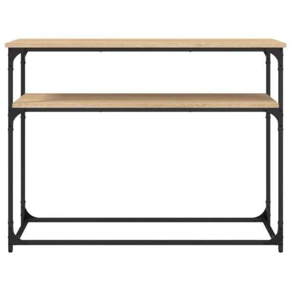 vidaXL Konzolový stolík dub sonoma 100x35,5x75 cm kompozitné drevo – Obrázok 4