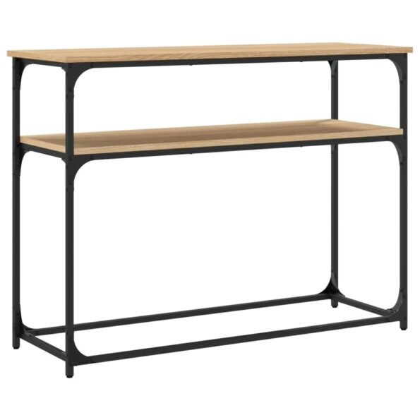 vidaXL Konzolový stolík dub sonoma 100x35,5x75 cm kompozitné drevo – Obrázok 6