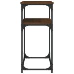vidaXL Konzolový stolík hnedý dub 100x35,5x75 cm kompozitné drevo – Obrázok 5
