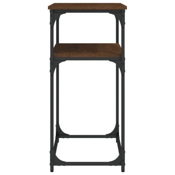 vidaXL Konzolový stolík hnedý dub 100x35,5x75 cm kompozitné drevo – Obrázok 5