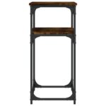 vidaXL Konzolový stolík dymový dub 75x35,5x75 cm kompozitné drevo – Obrázok 5