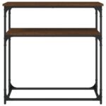 vidaXL Konzolový stolík hnedý dub 75x35,5x75 cm kompozitné drevo – Obrázok 4