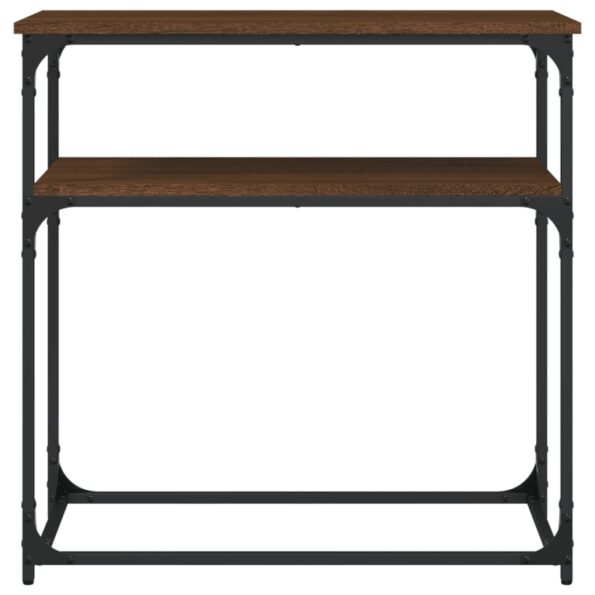 vidaXL Konzolový stolík hnedý dub 75x35,5x75 cm kompozitné drevo – Obrázok 4