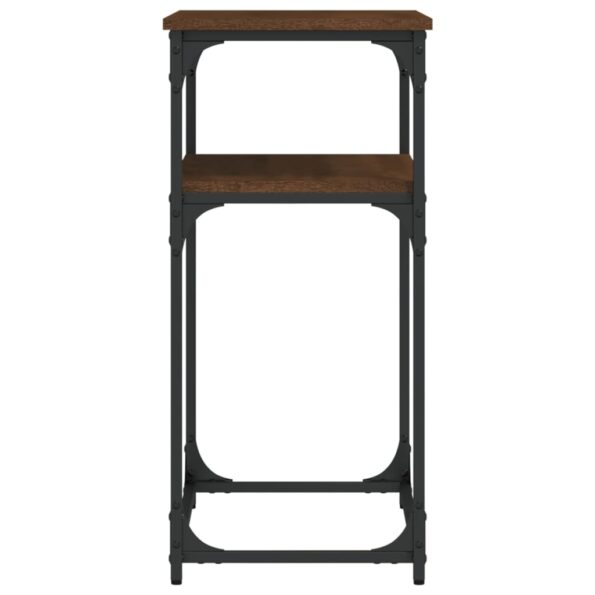 vidaXL Konzolový stolík hnedý dub 75x35,5x75 cm kompozitné drevo – Obrázok 5