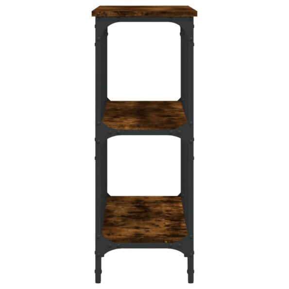 vidaXL Konzolový stolík dymový dub 100x29x75 cm kompozitné drevo – Obrázok 5