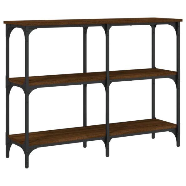 vidaXL Konzolový stolík hnedý dub 100x29x75 cm kompozitné drevo – Obrázok 2