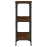 vidaXL Konzolový stolík hnedý dub 100x29x75 cm kompozitné drevo – Obrázok 5