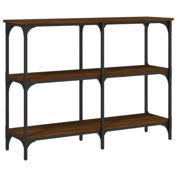 vidaXL Konzolový stolík hnedý dub 100x29x75 cm kompozitné drevo – Obrázok 6