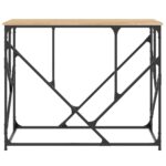 vidaXL Konzolový stolík dub sonoma 100x40x80 cm kompozitné drevo – Obrázok 4