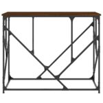 vidaXL Konzolový stolík hnedý dub 100x40x80 cm kompozitné drevo – Obrázok 4