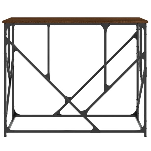 vidaXL Konzolový stolík hnedý dub 100x40x80 cm kompozitné drevo – Obrázok 4
