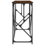vidaXL Konzolový stolík hnedý dub 100x40x80 cm kompozitné drevo – Obrázok 5