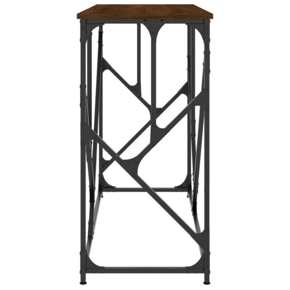 vidaXL Konzolový stolík hnedý dub 100x40x80 cm kompozitné drevo – Obrázok 5