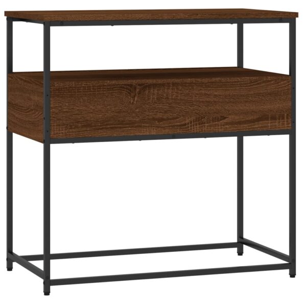 vidaXL Konzolový stolík hnedý dub 75x40x75 cm kompozitné drevo – Obrázok 8