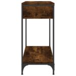 vidaXL Konzolový stolík dymový dub 75 x 34,5 x 75 cm kompozitné drevo – Obrázok 7