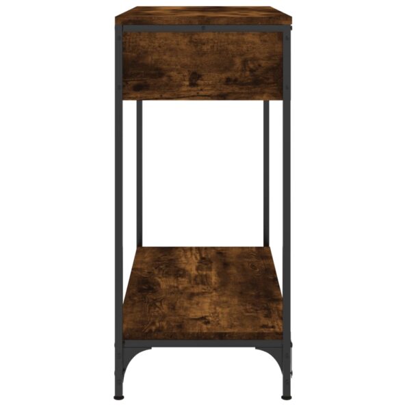 vidaXL Konzolový stolík dymový dub 75 x 34,5 x 75 cm kompozitné drevo – Obrázok 7