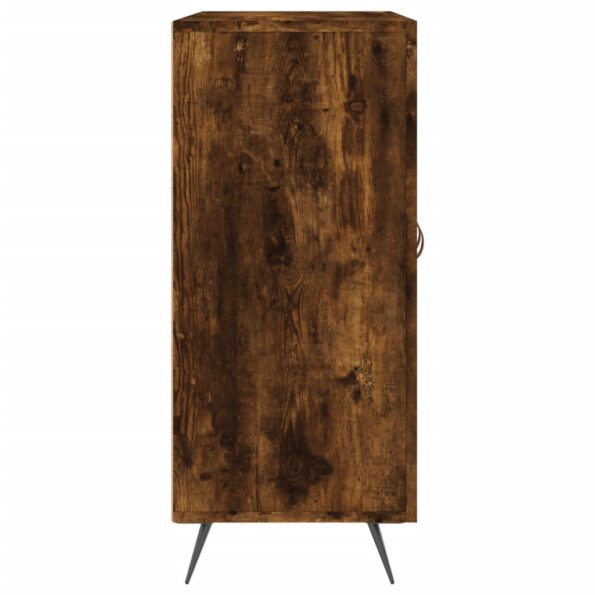 vidaXL Komoda dymový dub 90x34x80 cm kompozitné drevo – Obrázok 7