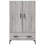 vidaXL Vysoká skrinka sivý dub sonoma 69,5x31x115 cm kompozitné drevo – Obrázok 6
