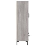 vidaXL Vysoká skrinka sivý dub sonoma 69,5x31x115 cm kompozitné drevo – Obrázok 7