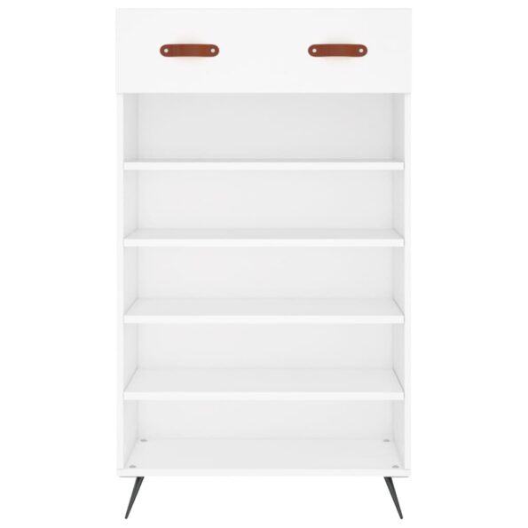 vidaXL Botník biely 60x35x105 cm kompozitné drevo – Obrázok 6