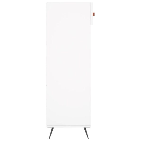 vidaXL Botník biely 60x35x105 cm kompozitné drevo – Obrázok 7