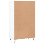 vidaXL Botník biely 60x35x105 cm kompozitné drevo – Obrázok 8