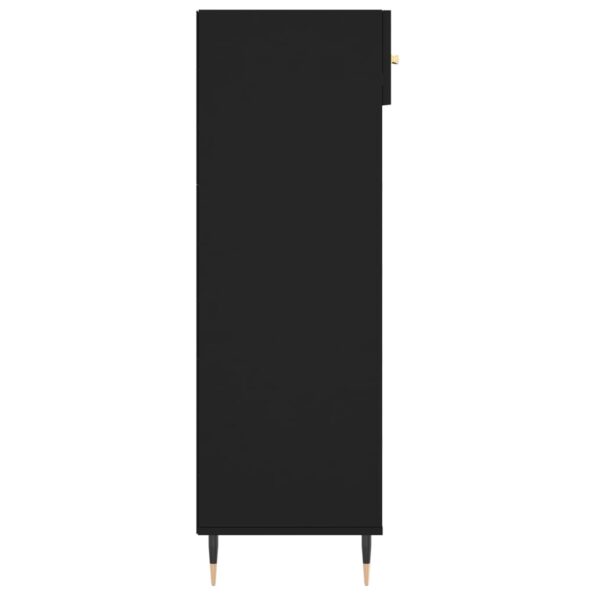 vidaXL Botník čierny 60x35x105 cm kompozitné drevo – Obrázok 7