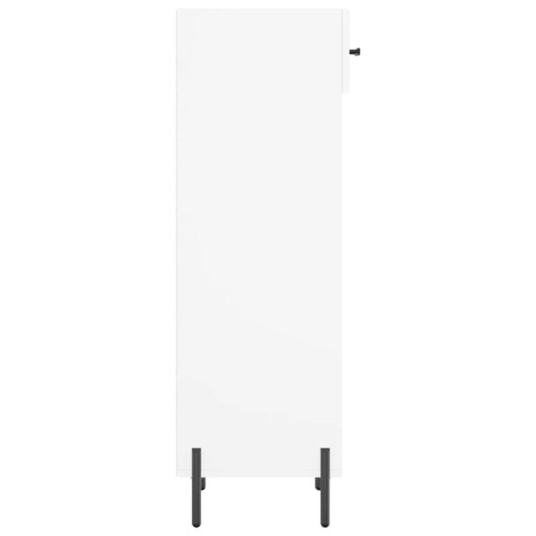 vidaXL Botník biely 30x35x105 cm kompozitné drevo – Obrázok 7