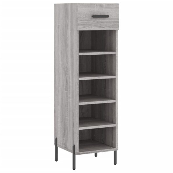 vidaXL Botník sivý sonoma 30x35x105 cm kompozitné drevo – Obrázok 2