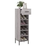vidaXL Botník sivý sonoma 30x35x105 cm kompozitné drevo – Obrázok 4