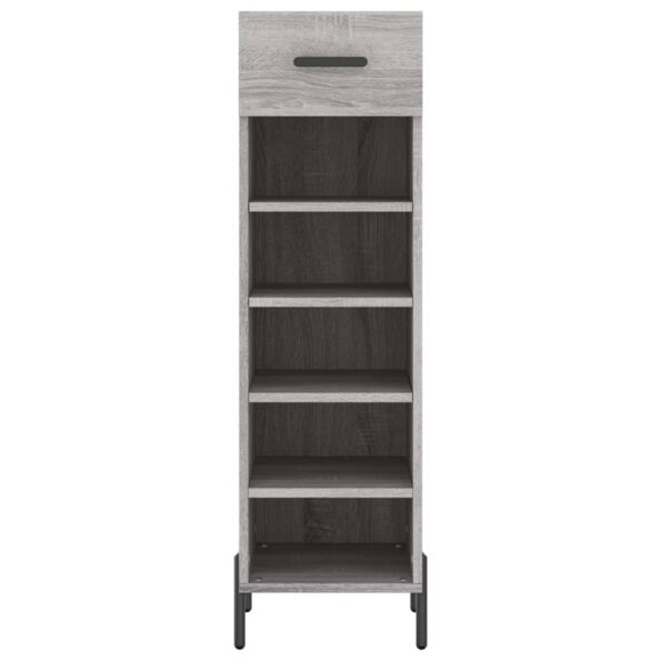 vidaXL Botník sivý sonoma 30x35x105 cm kompozitné drevo – Obrázok 6