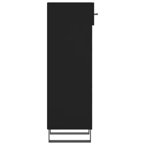 vidaXL Botník čierny 30x35x105 cm kompozitné drevo – Obrázok 7