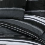 vidaXL Súprava obliečok na paplón čierno-biela 135x200 cm bavlna – Obrázok 5