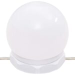 vidaXL Toaletný stolík s LED svetlami hnedý dub 90x42x132,5 cm – Obrázok 10