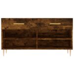 vidaXL Lavička na topánky, tmavý dub 102x35x55 cm, kompozitné drevo – Obrázok 6