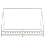 vidaXL Rám detskej postele biely 80x200 cm masívna borovica – Obrázok 5