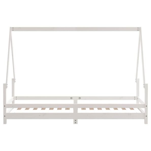 vidaXL Rám detskej postele biely 80x200 cm masívna borovica – Obrázok 5