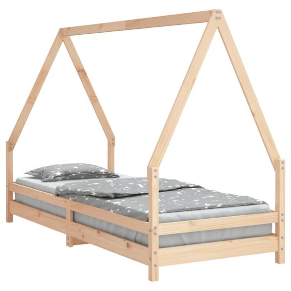vidaXL Rám detskej postele 90x200 cm masívna borovica – Obrázok 2