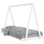 vidaXL Rám detskej postele biely 90x200 cm masívna borovica – Obrázok 2