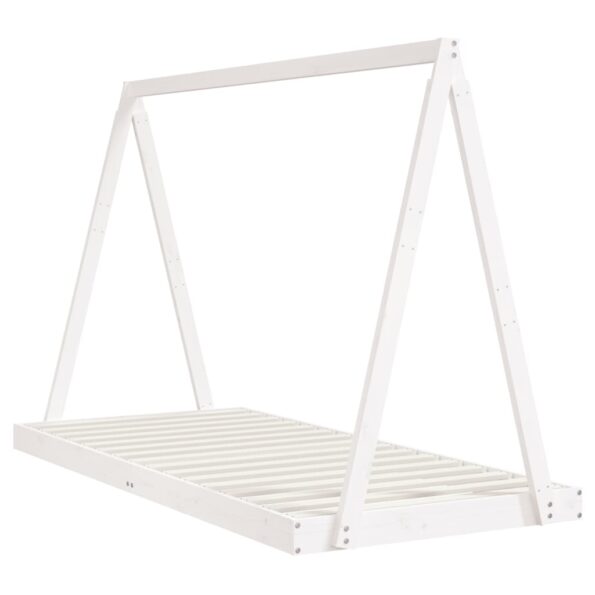 vidaXL Rám detskej postele biely 90x200 cm masívna borovica – Obrázok 3