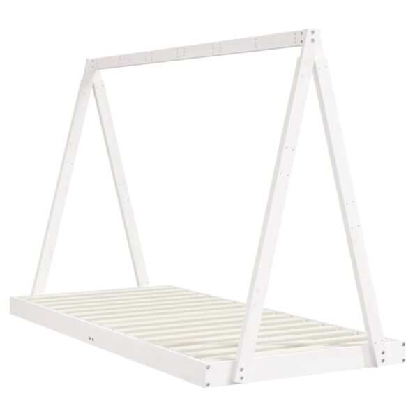 vidaXL Rám detskej postele biely 90x200 cm masívna borovica – Obrázok 6