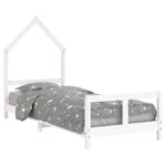 vidaXL Rám detskej postele biely 80x200 cm masívna borovica – Obrázok 2
