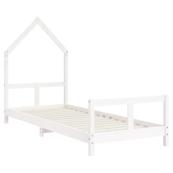 vidaXL Rám detskej postele biely 80x200 cm masívna borovica – Obrázok 3