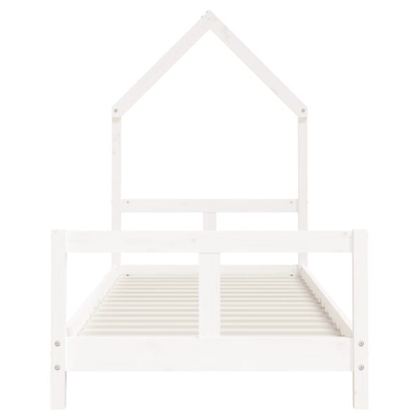 vidaXL Rám detskej postele biely 80x200 cm masívna borovica – Obrázok 4