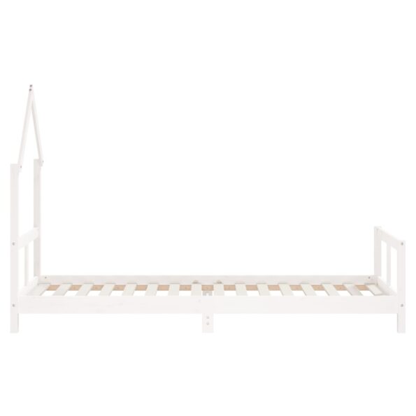 vidaXL Rám detskej postele biely 80x200 cm masívna borovica – Obrázok 5