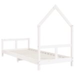 vidaXL Rám detskej postele biely 80x200 cm masívna borovica – Obrázok 6