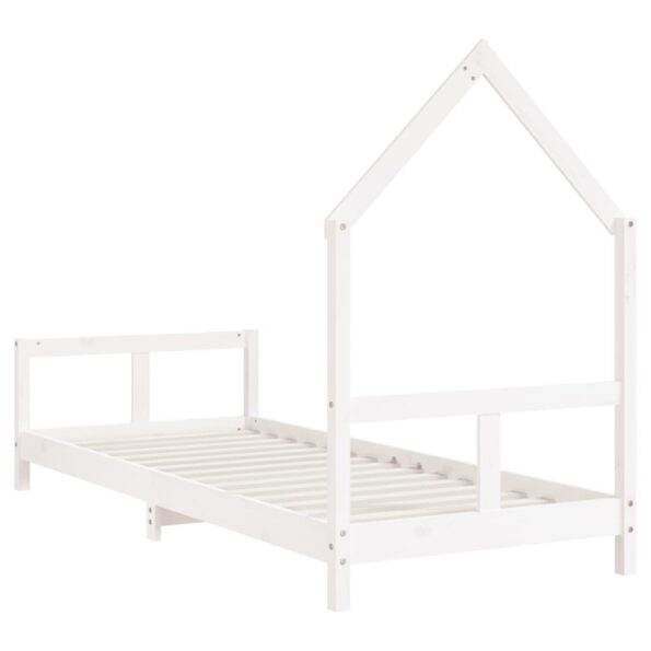 vidaXL Rám detskej postele biely 80x200 cm masívna borovica – Obrázok 6